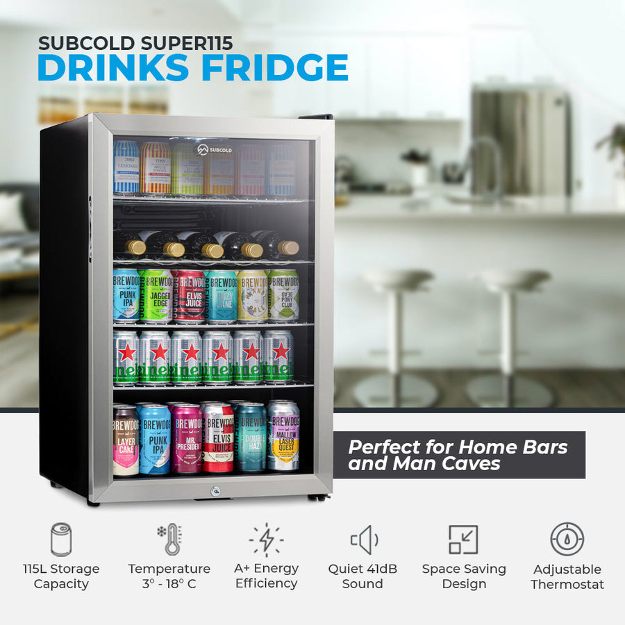 Subcold Super 115 LED Beer Fridge - Stainless Steel | Refurbished